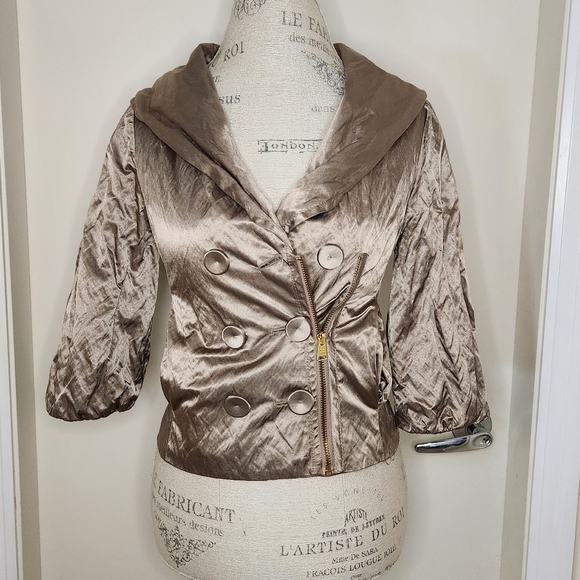 BCBG shiny crop Spring jacket - Picture 1 of 12